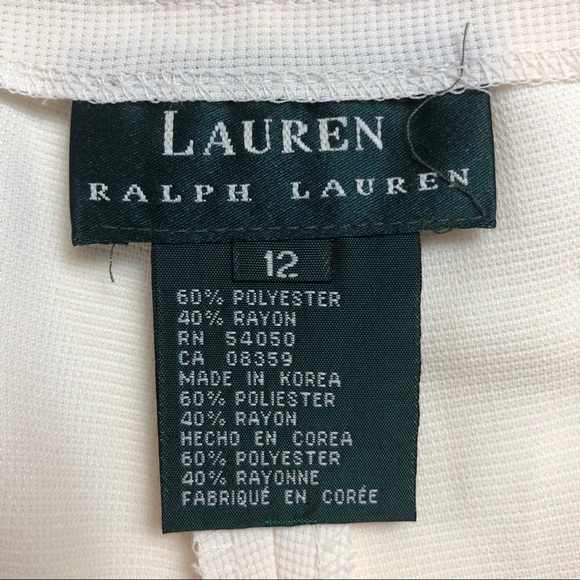Lauren Ralph Lauren Cream Color zip up dress Pants - Picture 5 of 8
